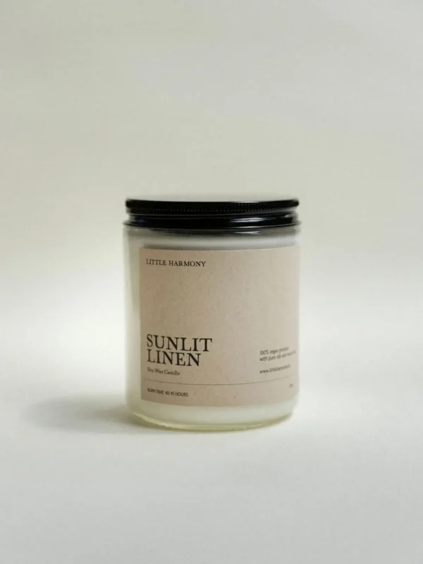 Sunlit Linen szójagyertya - 200g